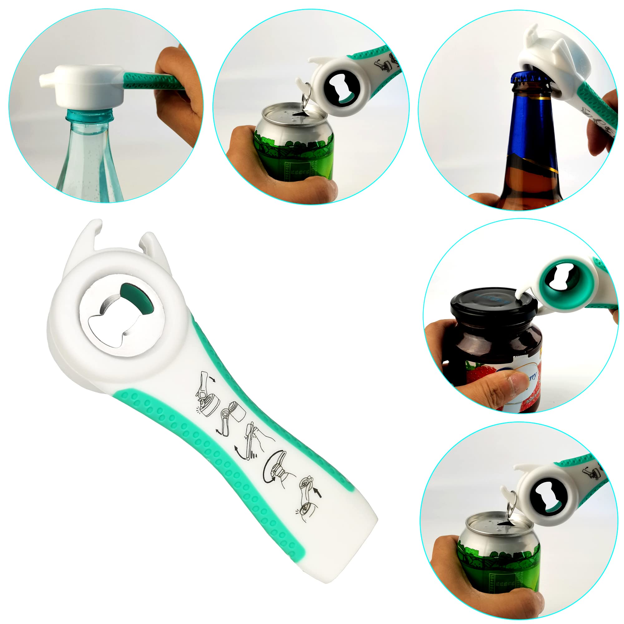 Otstar silicone jar gripper pad provides anti-slip grip on slippery jars.