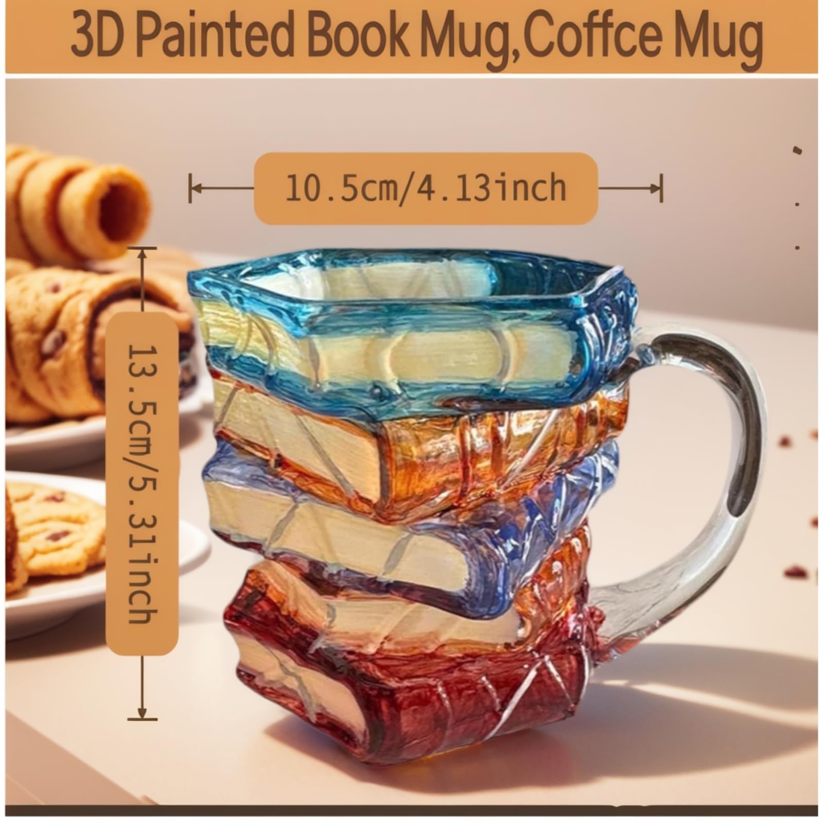 OTTNSA ergonomic handle mug suitable for left or right handed use