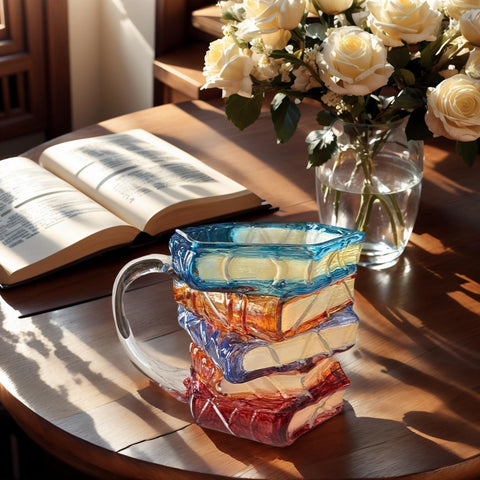 OTTNSA heat-resistant glass mug ideal for hot coffee and iced beverages