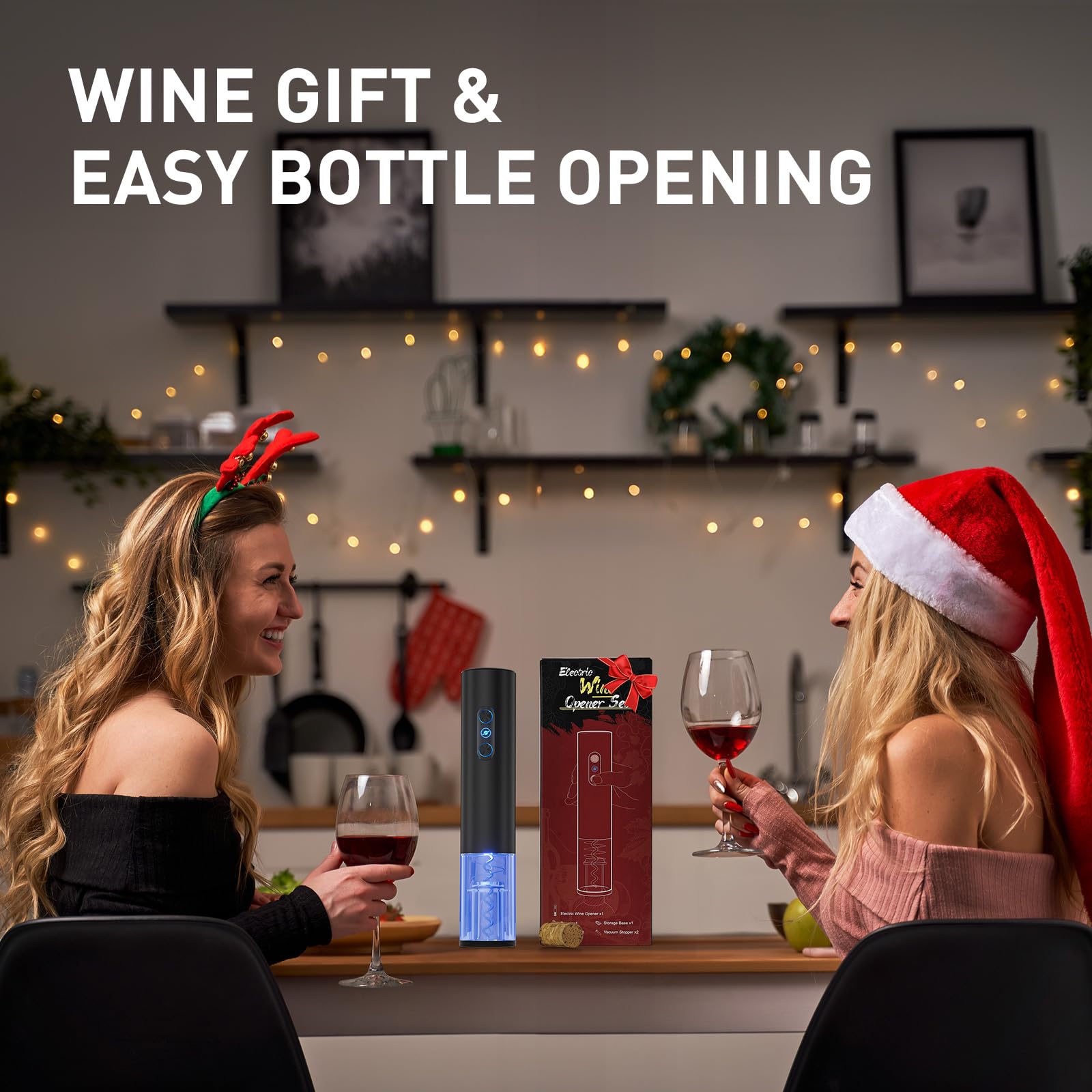 Otuseta electric wine opener ergonomic design offers comfortable handling