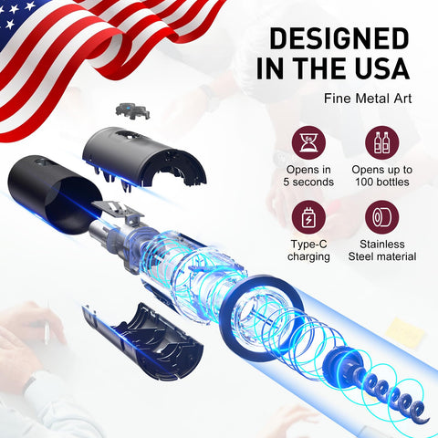 Otuseta electric wine opener LED light guides corks in dim rooms