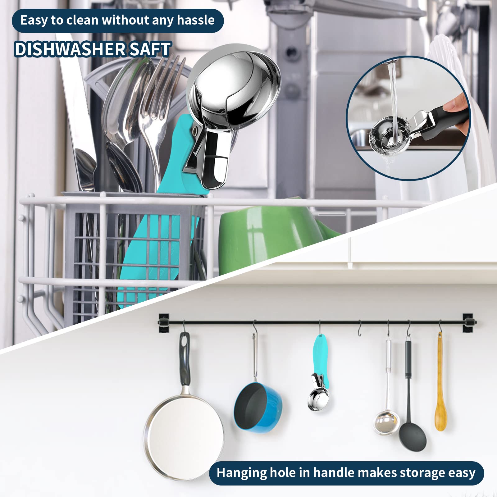 OTVAFAVA hanging hole for easy storage and tidy kitchen.