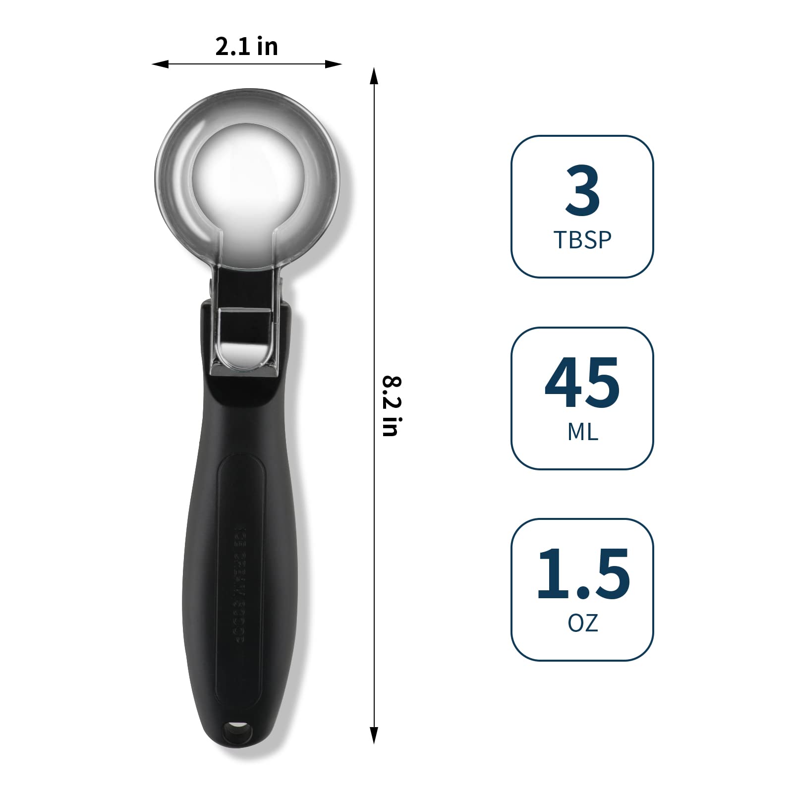OTVAFAVA large capacity 3 Tbsp scoop for cookies, dough and more