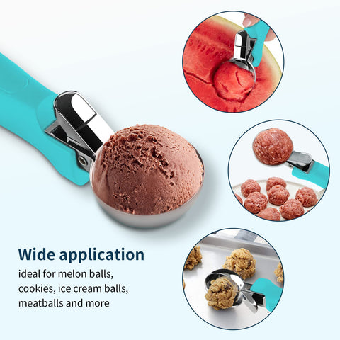 OTVAFAVA multipurpose scoop for meatballs, cookies, muffins, and more.