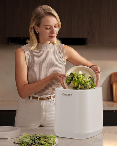 Ouaken Crush mode reduces waste volume efficiently