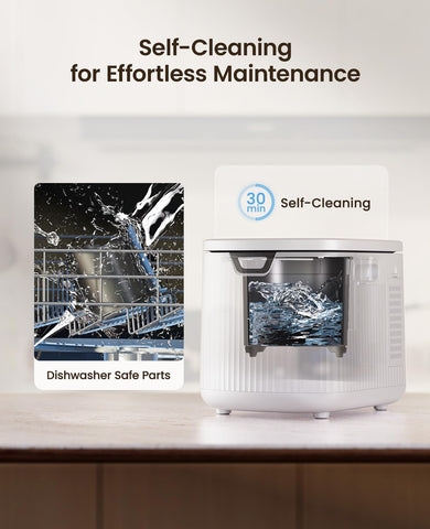 Ouaken Electric Composter self-cleaning mode simplifies maintenance