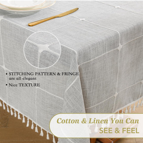 Oubonun cotton-linen texture close-up showing wrinkle resistance and quality weave