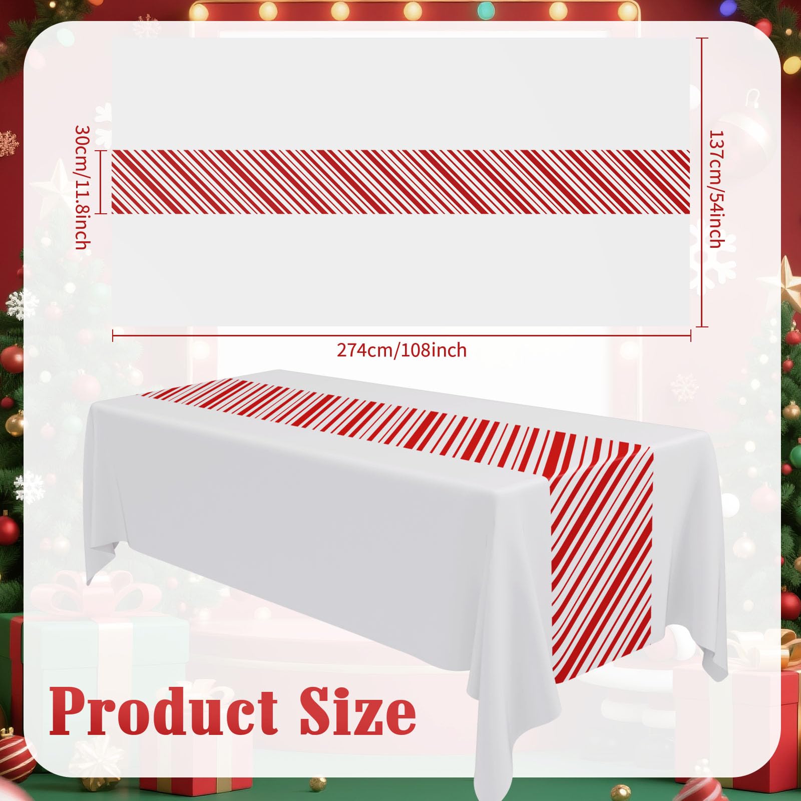 Oudain six-piece disposable tablecloth pack simplifies holiday cleanup.