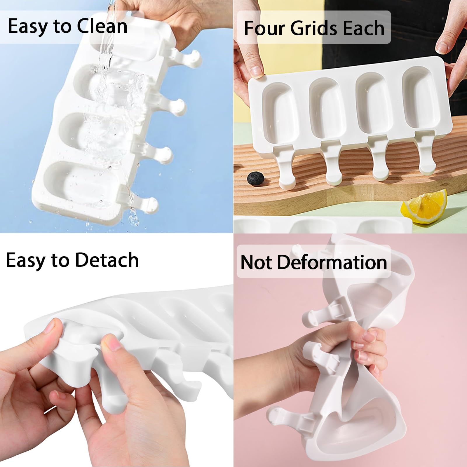 Ouddy Life dishwasher-safe silicone molds for convenient care