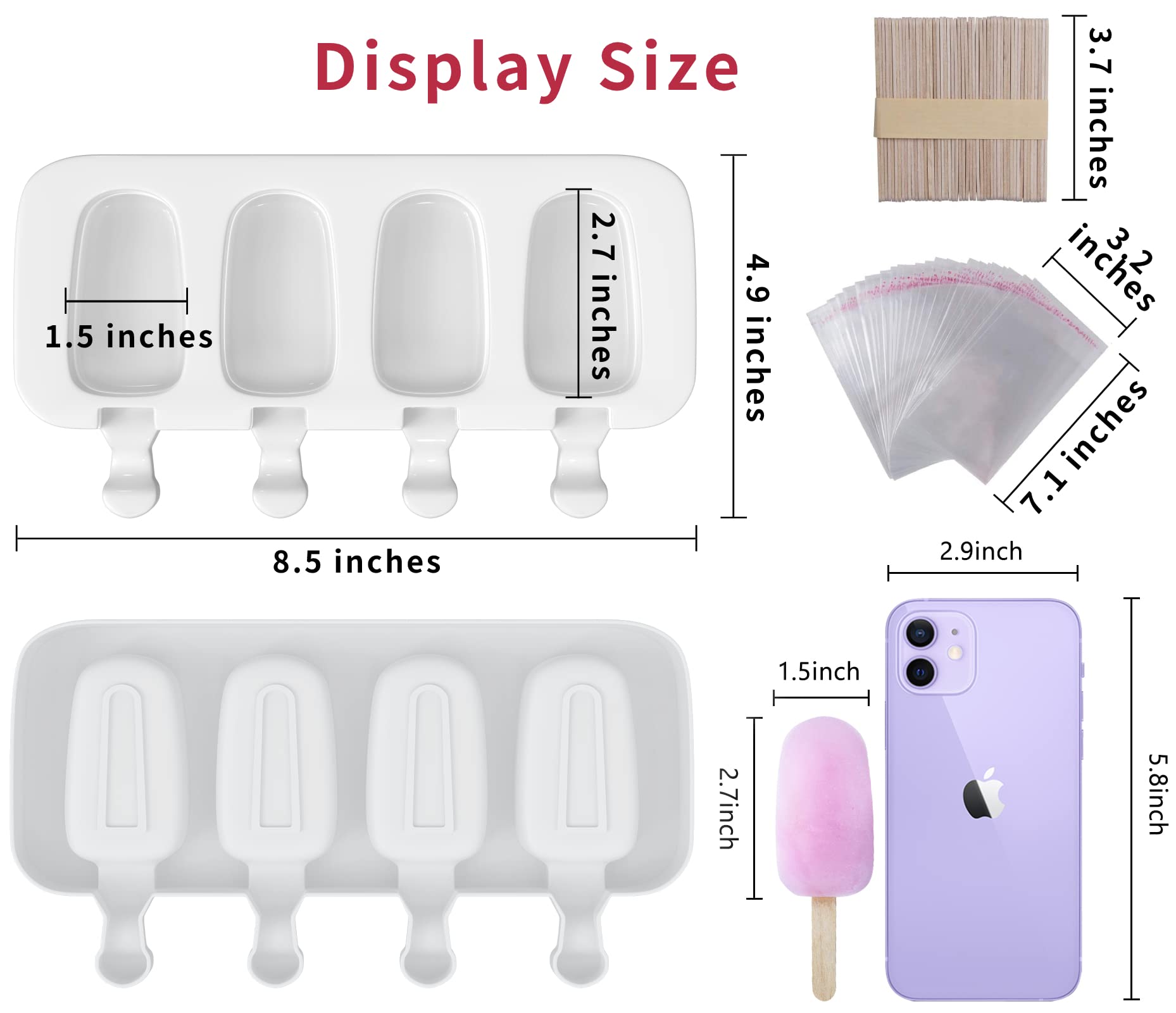 Ouddy Life oval silicone molds shown for easy release and versatile use