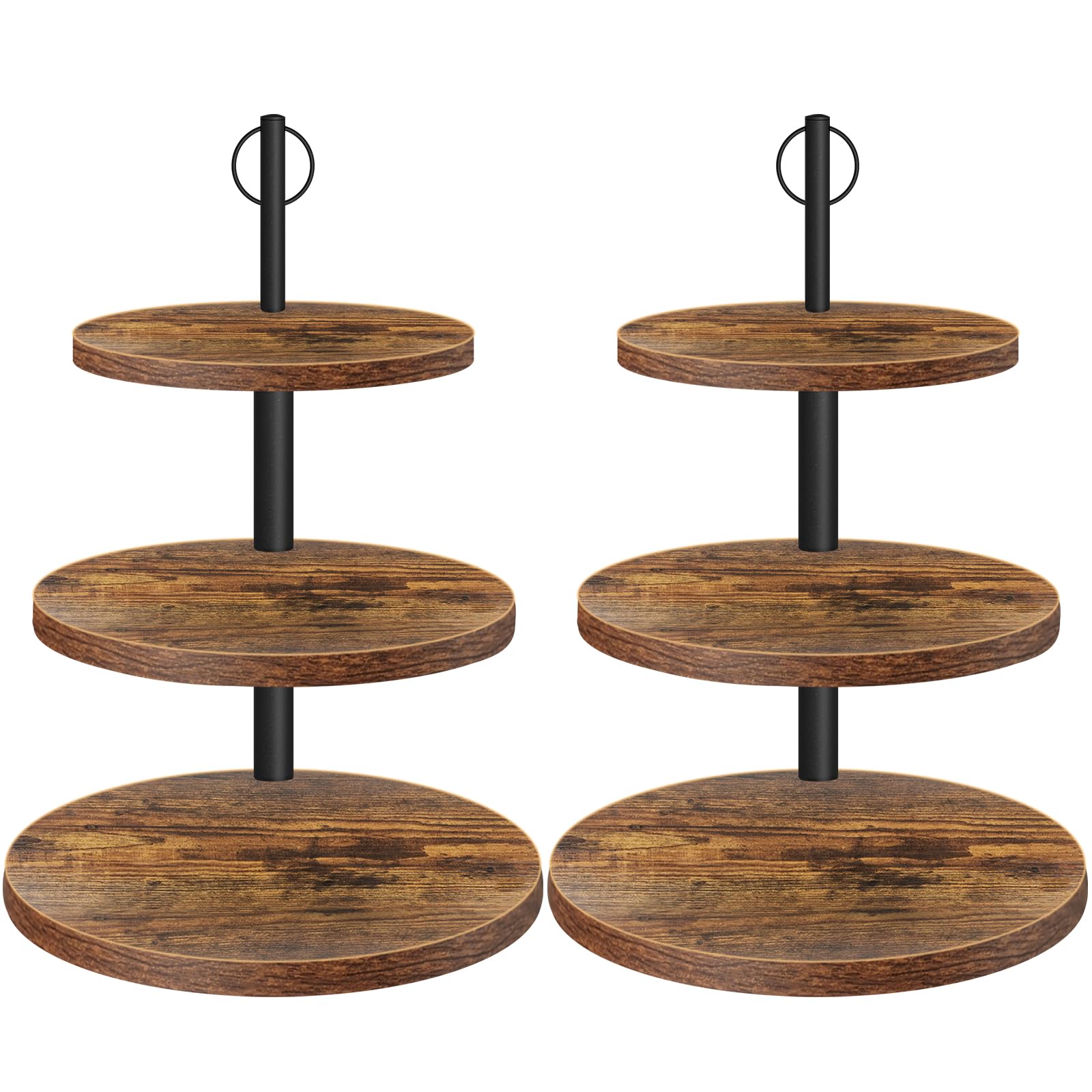 OugeWood 3-tier cupcake stand for elegant wedding dessert displays