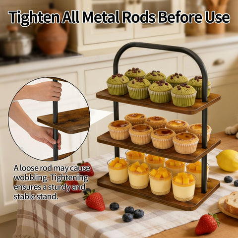 OugeWood farmhouse decor friendly design enhances dessert tables at gatherings.