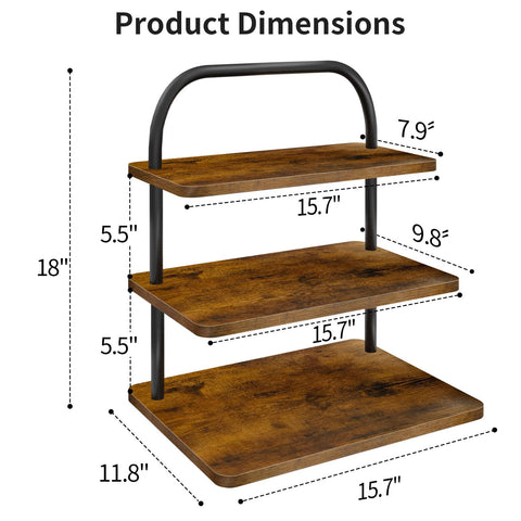 OugeWood Cupcake Stand rustic brown grain close-up showcasing natural charm.