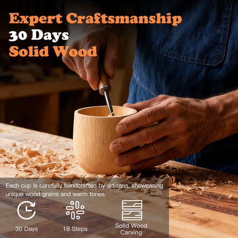 OUHT Handcrafted Wooden Bourbon Cup elevates gifting with a premium, rustic feel.