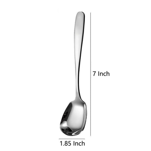 OULIGET Korean-style square spoons highlight modern dining and comfortable grip.