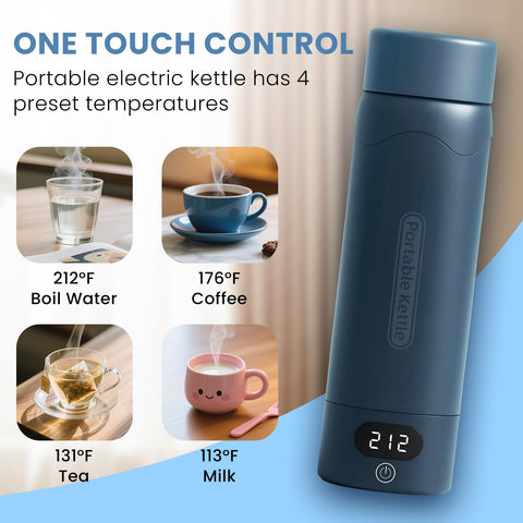 OULONGER travel kettle compact 500ml size, ideal for travel or office
