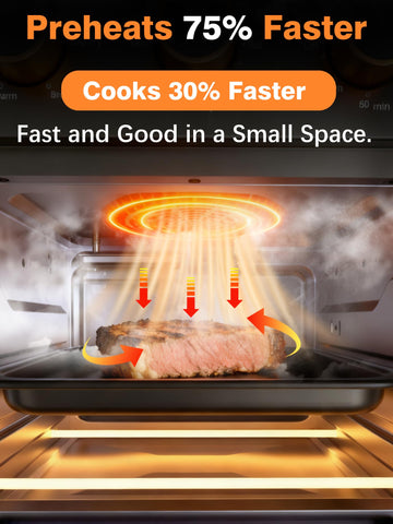 OUNIN fingerprint-resistant stainless interior promises sleek maintenance after busy days.