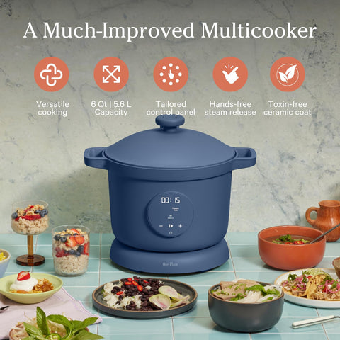Our Place Dream Cooker touchscreen control panel for simple, customizable cooking.