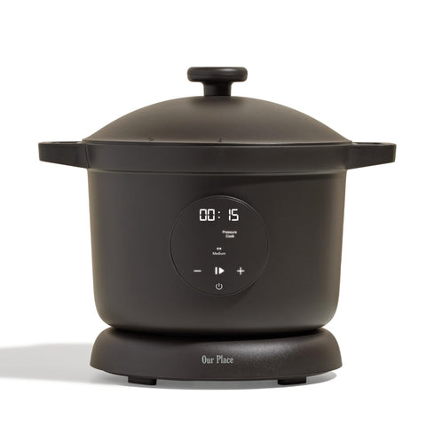 Our Place Dream Cooker top view showing compact countertop-ready design for busy kitchens