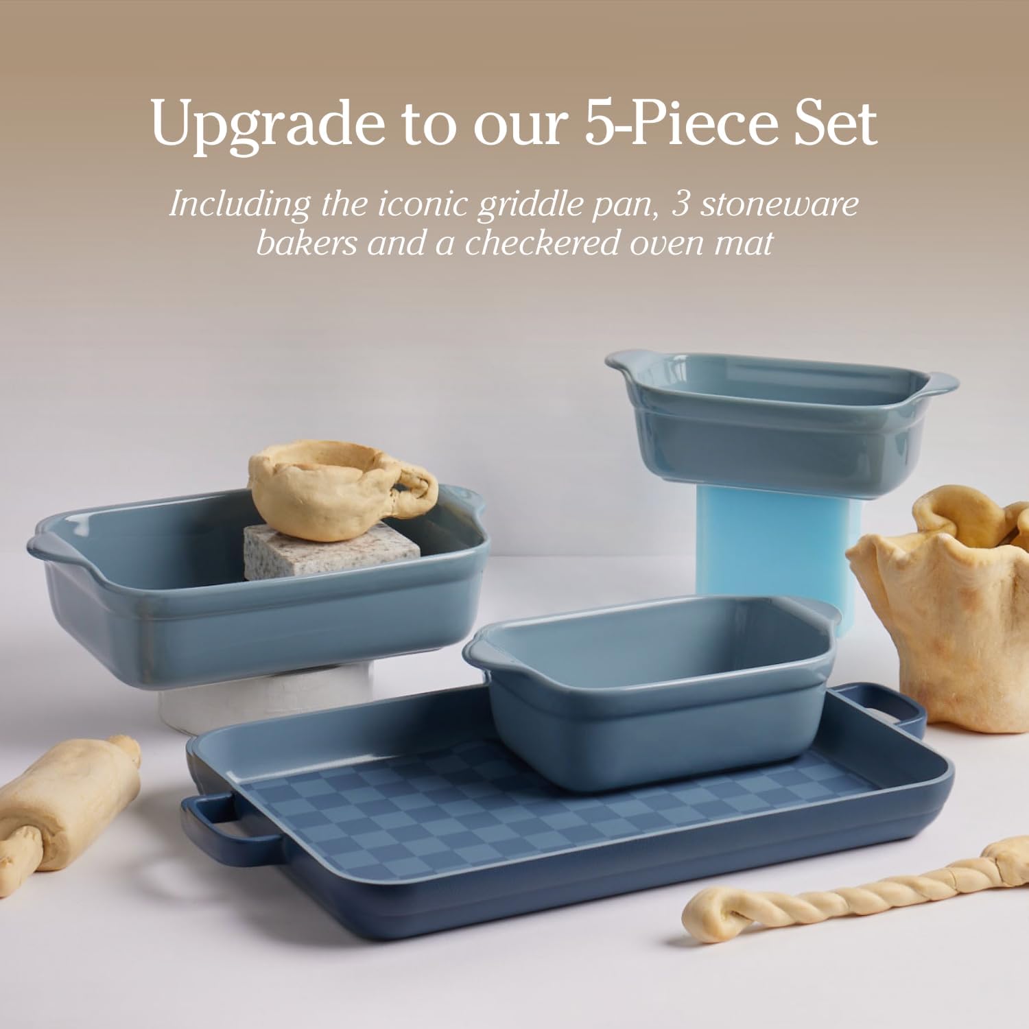 Our Place Griddle Pan ceramic nonstick coating for effortless release.