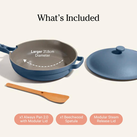Modular lid in use showing steam release for moisture control