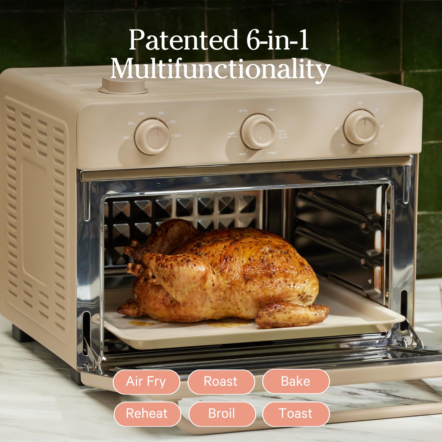 Our Place Large Wonder Oven pan lets you bake large sheets with even browning.