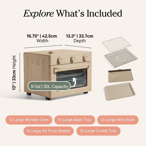 Our Place Large Wonder Oven steam infusion enhances moisture for reheating leftovers.