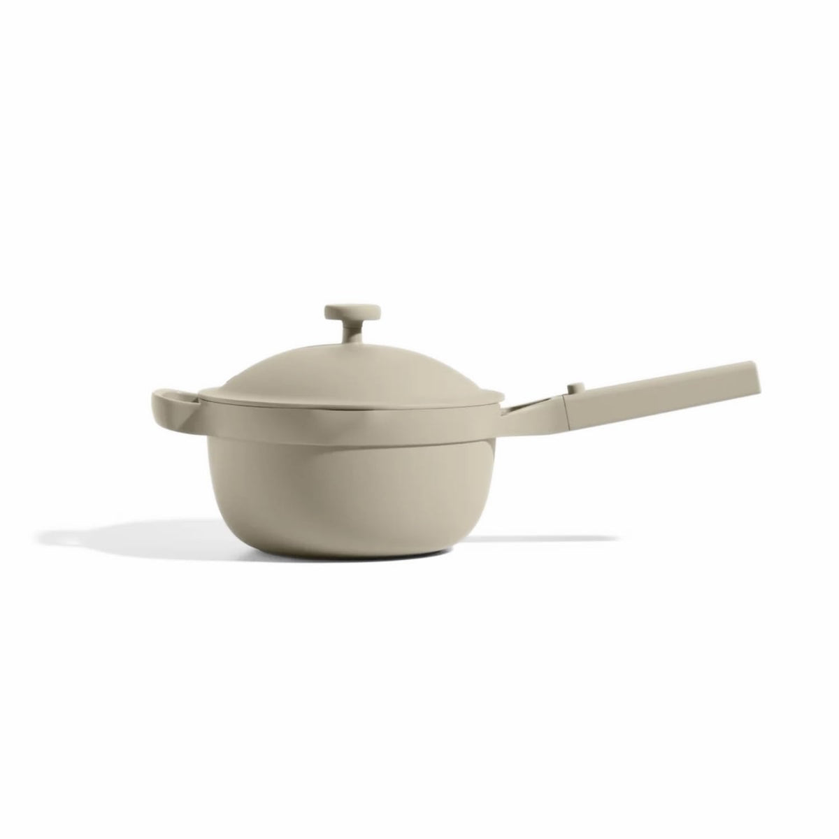 Our Place Mini Perfect Pot compact saucepan ready for quick sauces and grains on the stove.