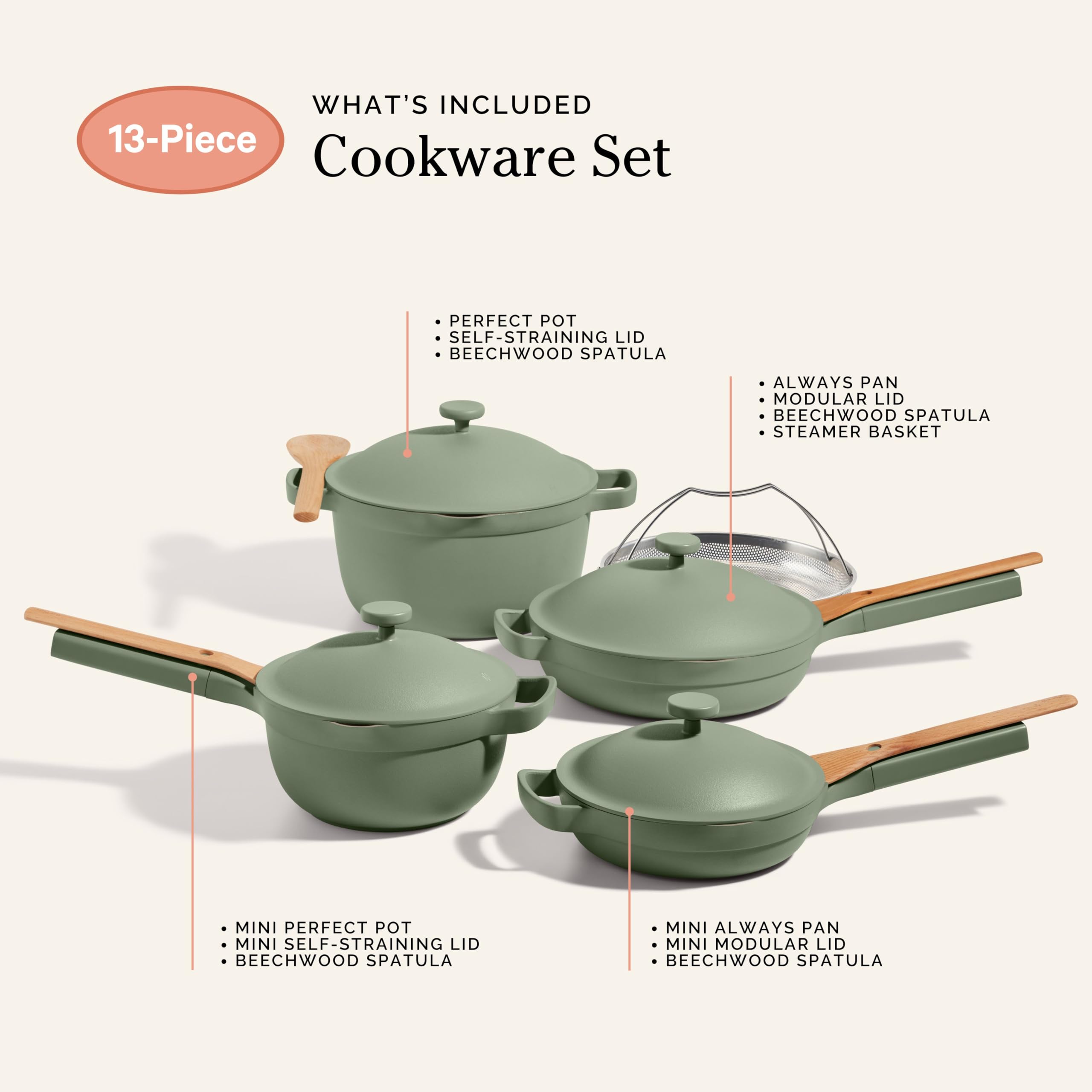 Our Place oven-safe cookware to 450°F supports stovetop-to-oven meals