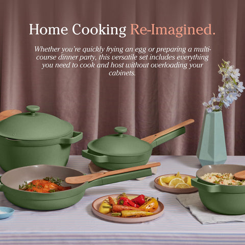 Our Place Oven-safe up to 450F suitable for oven-to-table meals