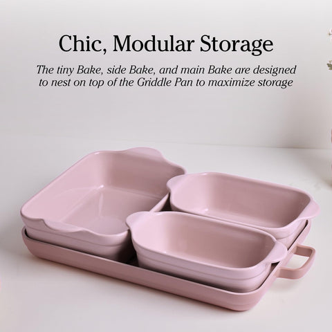 Our Place side bake dish provides flexible options for multiple recipes.