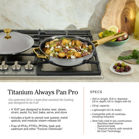 Our Place Titanium Pro Mini Frying Pan, compact pan for everyday tasks.