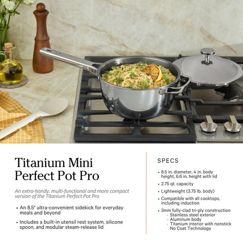Our Place oven-safe up to 1000°F supports high-heat finishes.