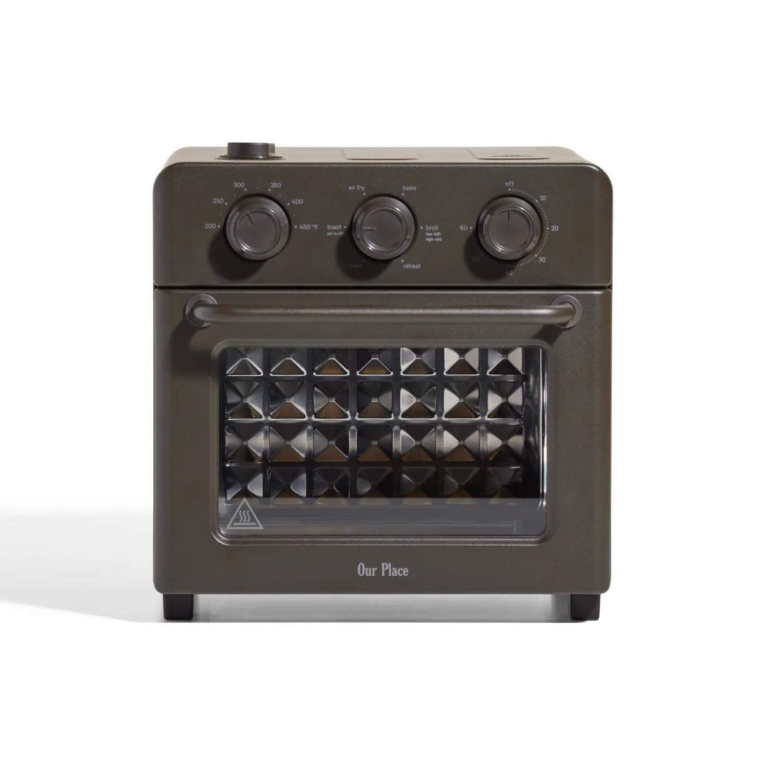 Our Place Wonder Oven front view demonstrates 6-in-1 versatility for compact kitchens.