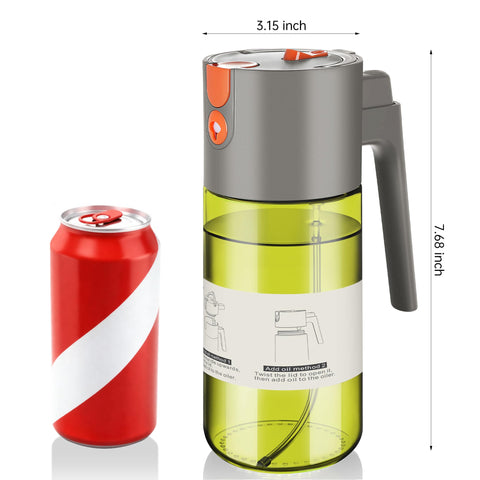 OURCABECUE kitchen oil dispenser ready for salad prep and sizzling stir-fries.