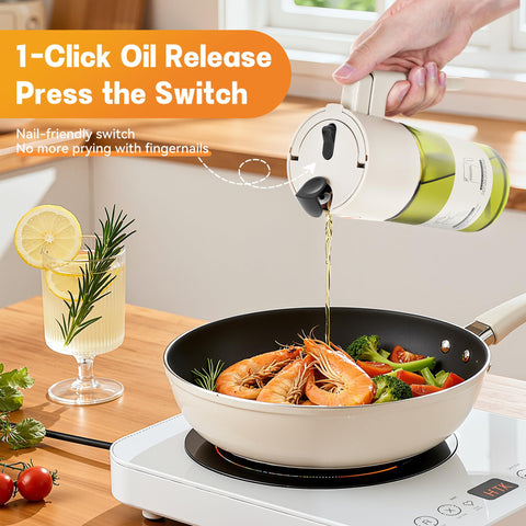 OURCABECUE leak-proof cap with 4-layer seal reduces countertop spills