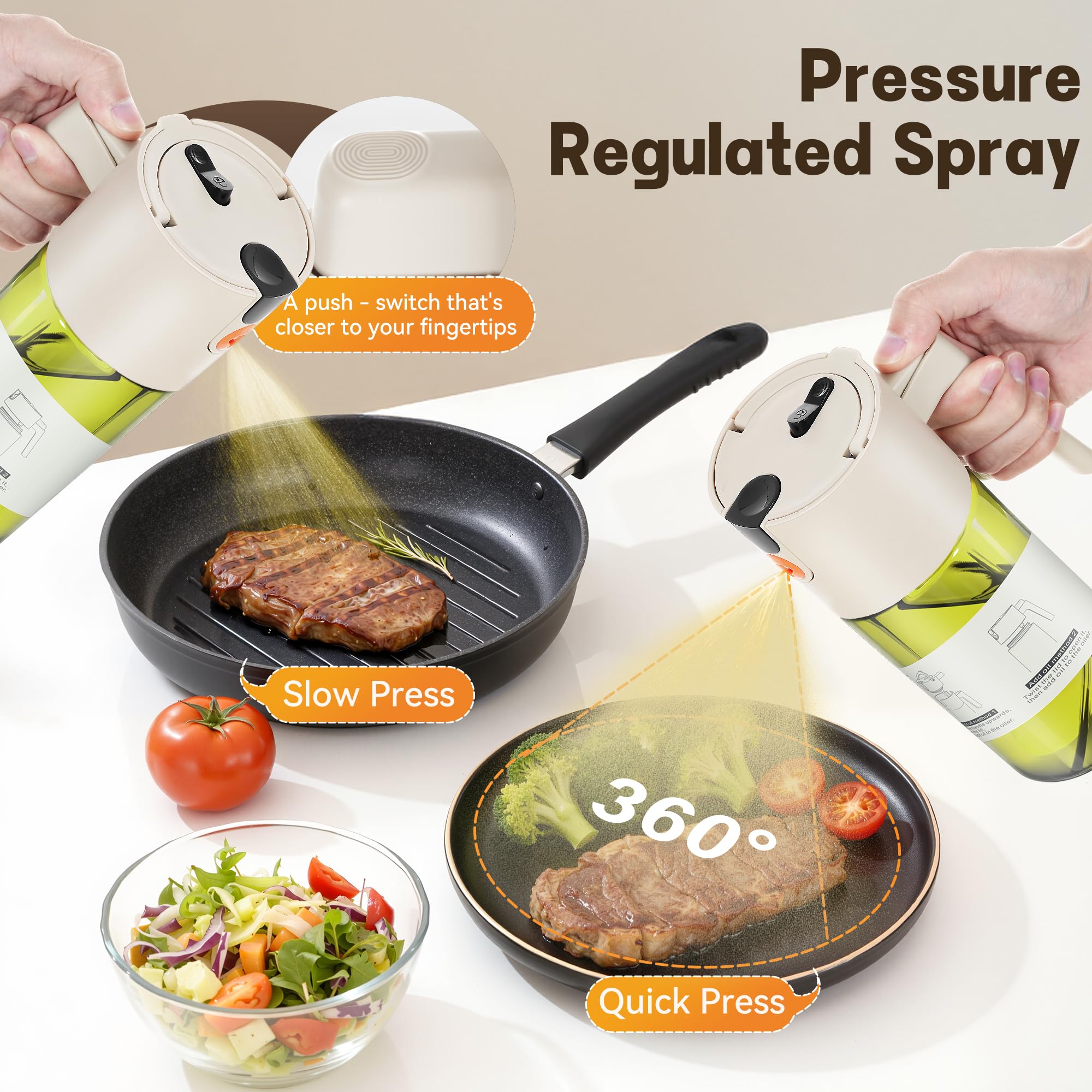 OURCABECUE light-blocking glass container preserves fresh flavors