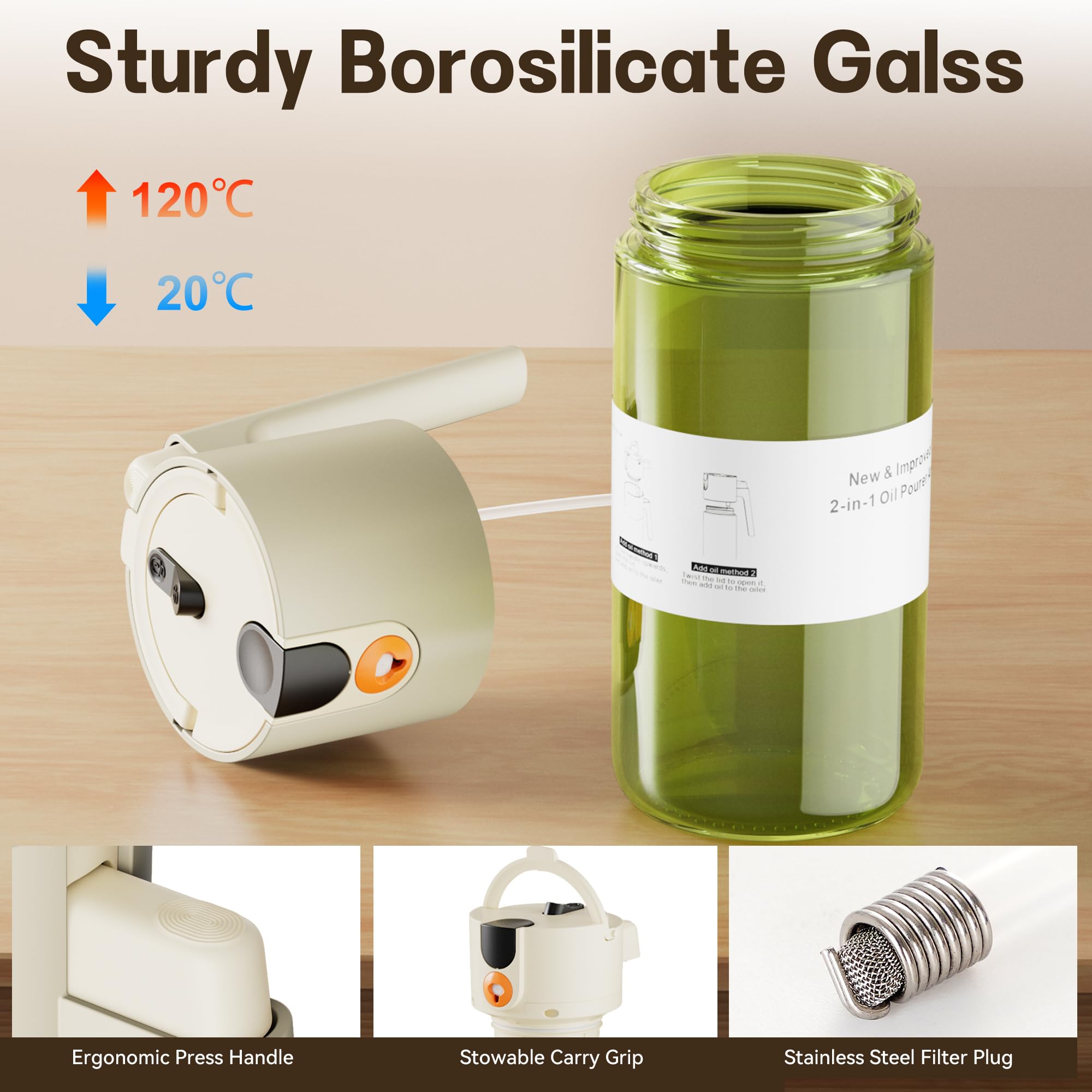 OURCABECUE precision spray-mist delivers even coverage for cooking