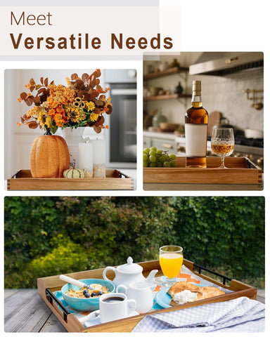 OurMiao decorative tray complements both traditional and modern spaces.