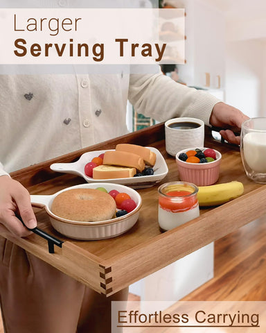 OurMiao serving tray doubles as a chic charcuterie board for entertaining.