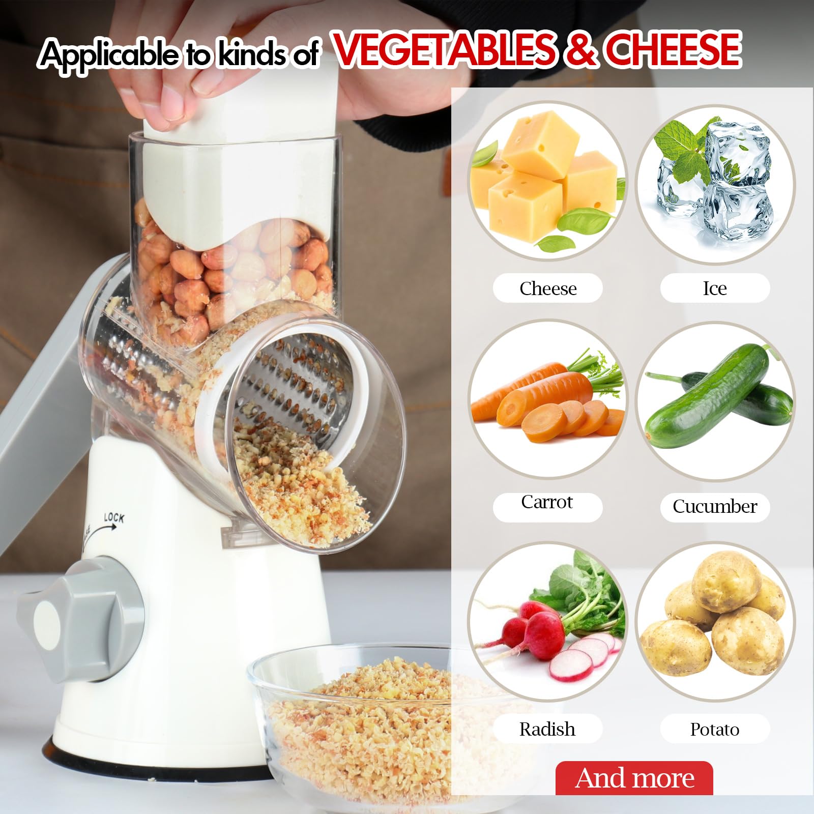 Ourokhome grater for nuts and chocolate grating with efficiency.