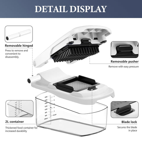 Ourokhome 2l collection tray catches chopped ingredients neatly