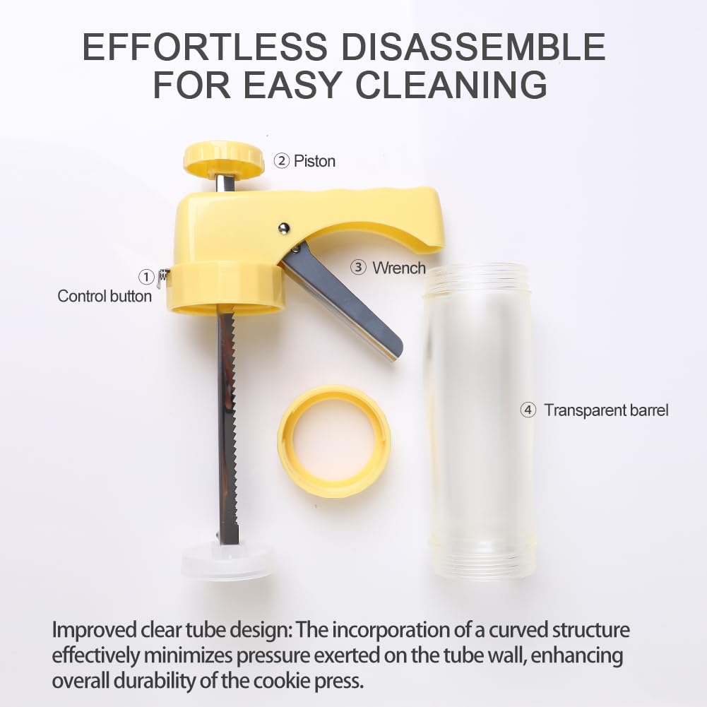 Detachable parts allow thorough cleaning after use.