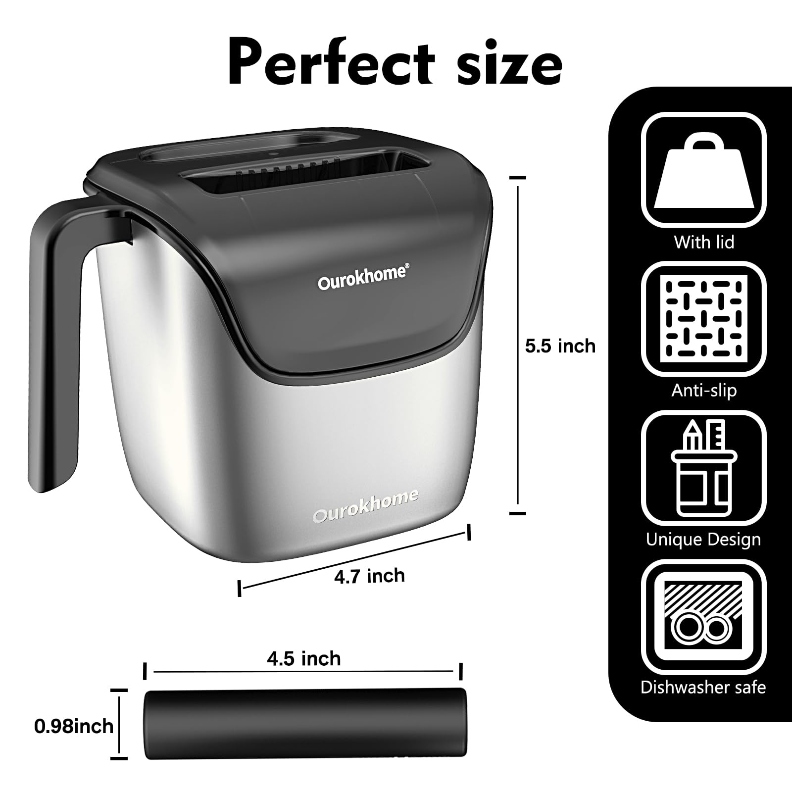 Ourokhome knock box is dishwasher safe for quick maintenance.