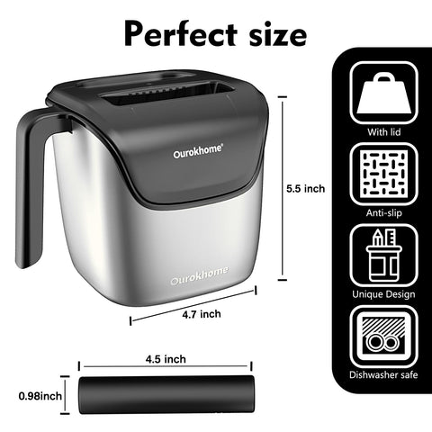 Ourokhome knock box is dishwasher safe for quick maintenance.