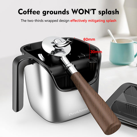 Ourokhome knock box lid and handle design for secure ground collection.