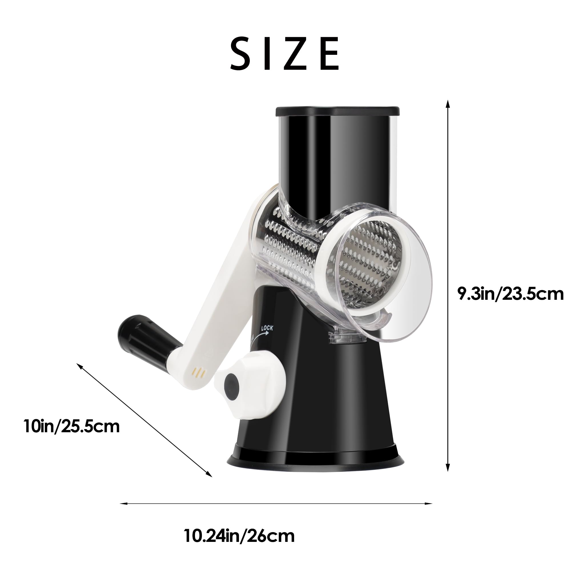 Easy cleanup after use with Ourokhome grater, no mess on blades