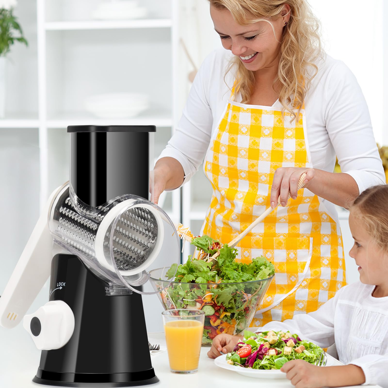 Gift-ready packaging of Ourokhome rotary grater, ideal for housewarmings