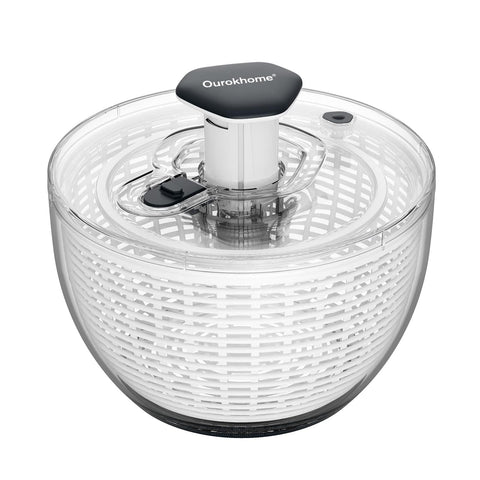 Ourokhome Salad Spinner base unit shown for stable, mess-free drying after washing.