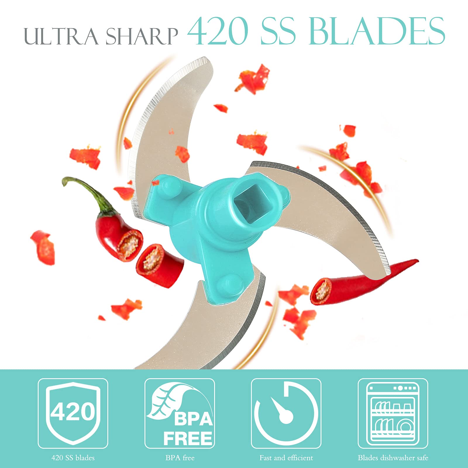 Ourokhome three-blades arrangement ensures uniform results
